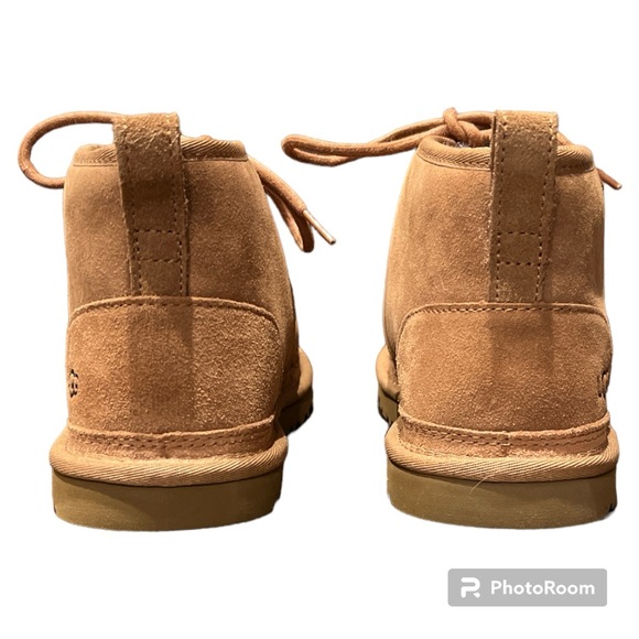 *GIFTABLE* UGG Neumel plush lined chukka boot bootie chestnut suede 9 New NIB - Picture 4 of 5